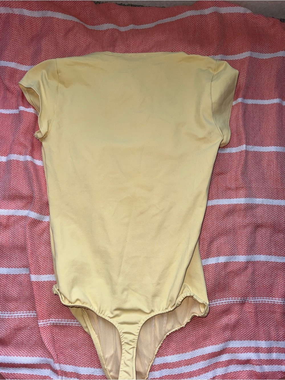 Yellow Free People Square-Neck Women’s Bodysuit - Picture 3 of 5